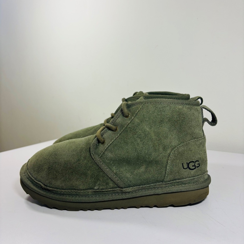 UGG Big Kids Neumel II Boot Suede Lace Up 1017320K Green Moss Kid 3 /Women 5